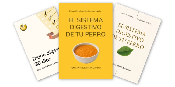 Portadas pack cuida el sistema digestivo de ttu perro desde la alimentación y la fitoterapia